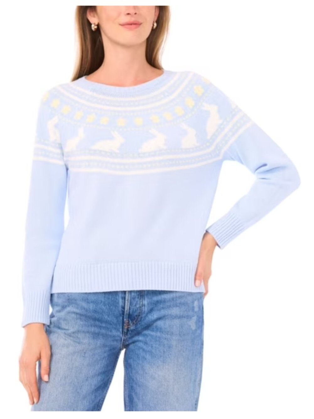 Vince Camuto Women's Easter Bunnies Sweater Size XL NWT